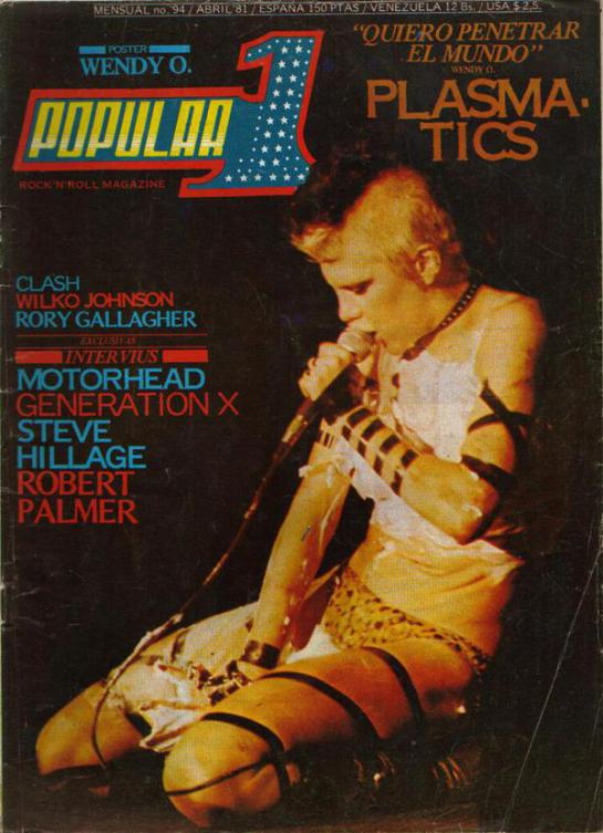 Portada de Popular 1 (abril de 1981) que incluye la entrevista a Motörhead