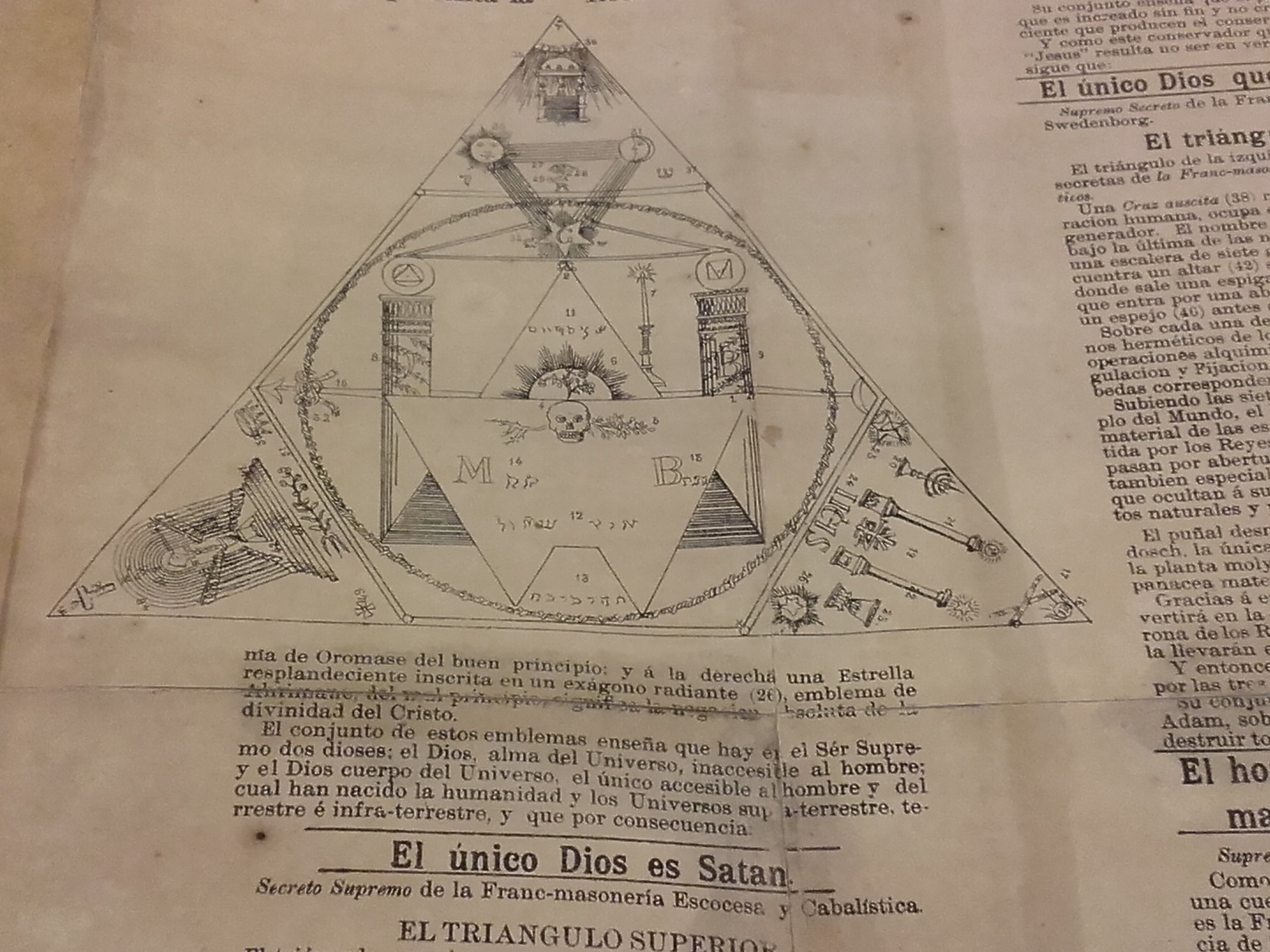 Portada e interior de la primera edición de Satán y Cía. de Pablo Rosen (1888)