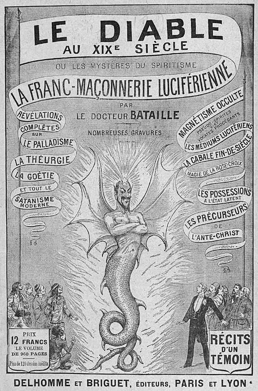 El diablo en el siglo diecinueve , de Charles Hacks y Léo Taxil, publicada bajo el seudónimo de Docteur Bataille en 1895