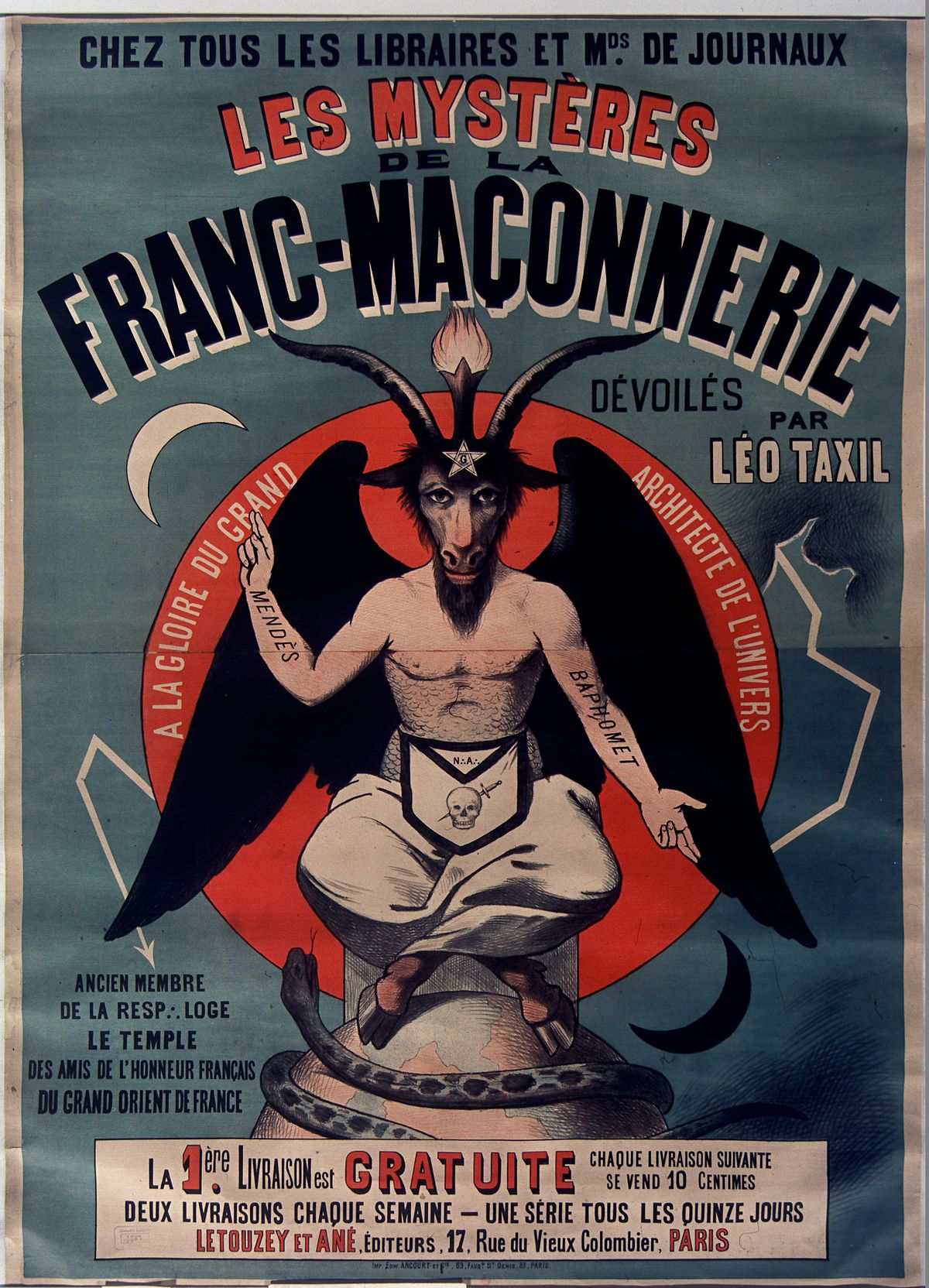Les mystères de la franc-maçonnerie (1886) de Léo Taxil