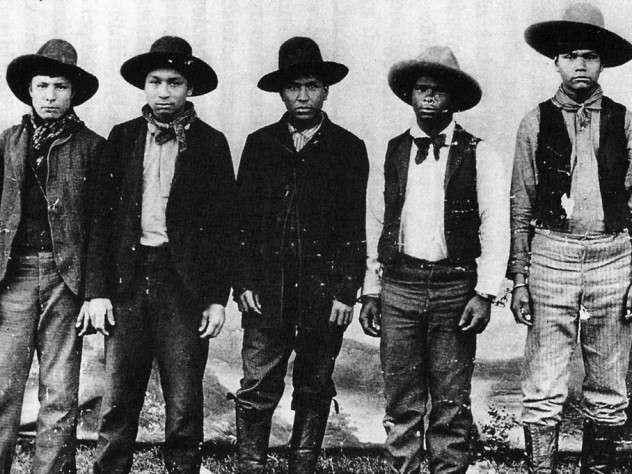 Rufus Buck Gang. Rufus está justo en el centro