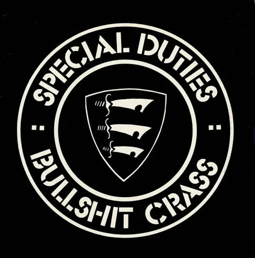 Portada del single de Special Duties Bullshit Crass