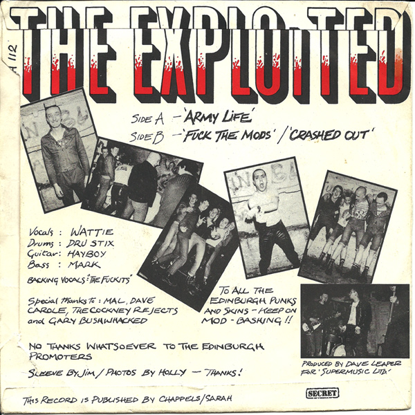 The Exploited, Army Life (1980)