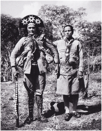 Sergia Ribeiro da Silva, alias «Dada», junto a Corisco