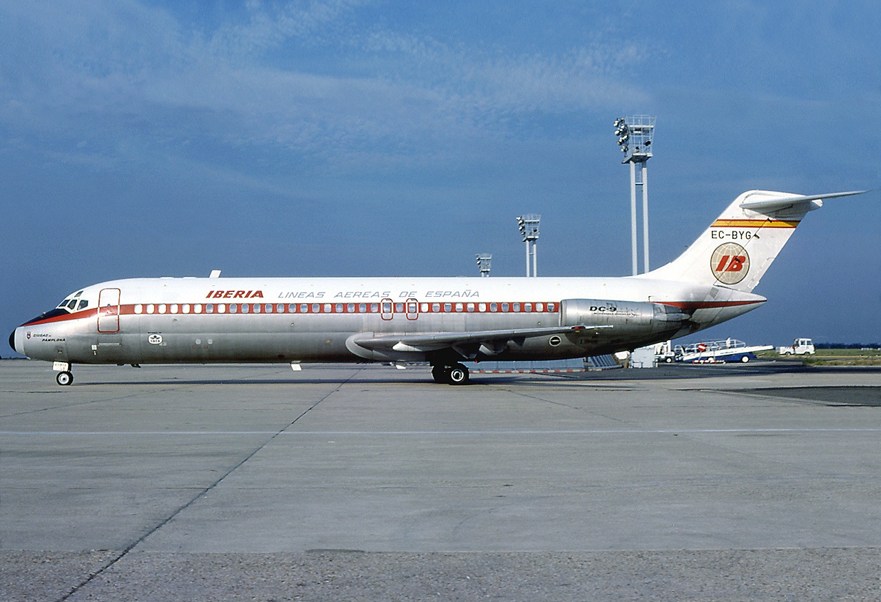 Un avión DC-9 de Iberia como el secuestrado en 1979