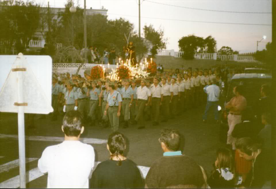 La Legión participa en la Semana Santa de 1993 en Puerto del Rosario ante la indiferencia de los espectadores