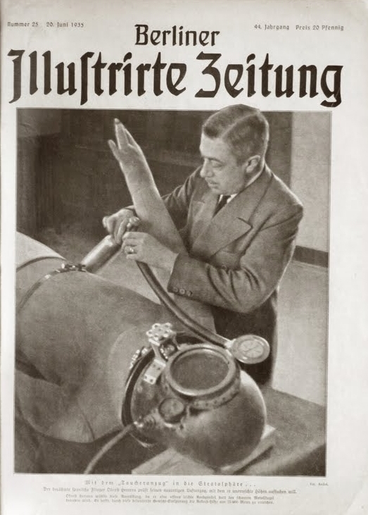 Portada del Berliner Ilustrarte Zeitung dedicada a él y su invento (1935)
