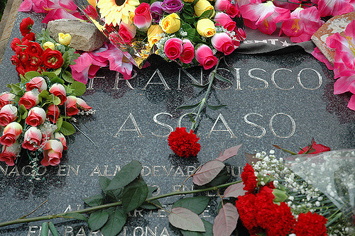 Tumba de Francisco Ascaso en el cementerio de Montjuic. Fotografía: Bdext