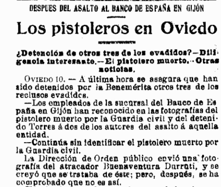 La Época desmintiendo su muerte (11 de septiembre de 1923)