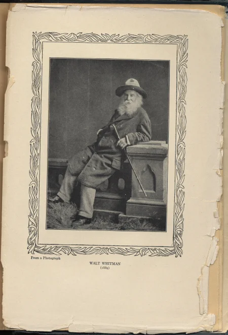 Otro retrado de Whitman, también incluido en su biografía de Horace Traubel, With Walt Whitman in Camden (1914)