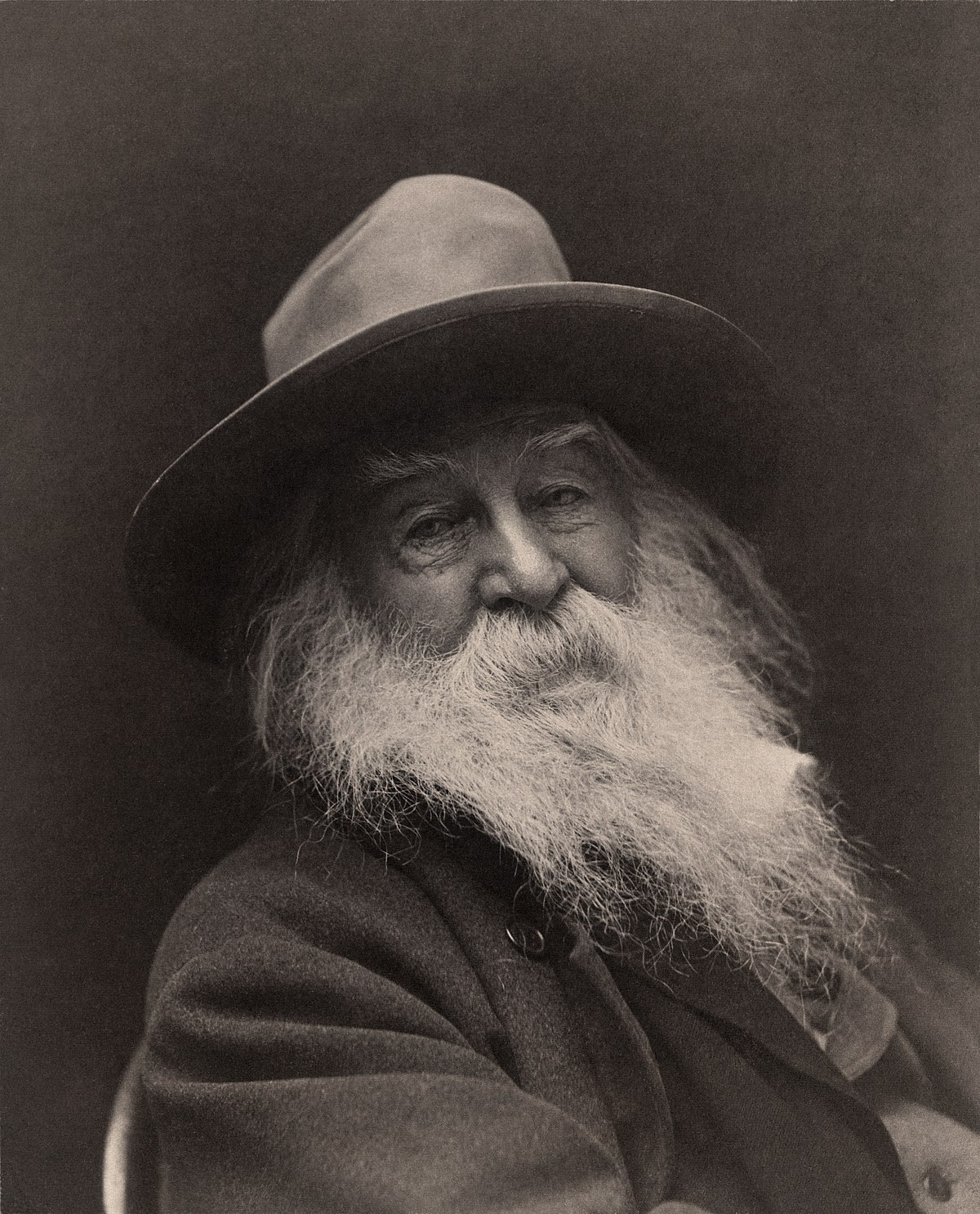 Walt Whitman fotografiado en 1887 por George C. Cox