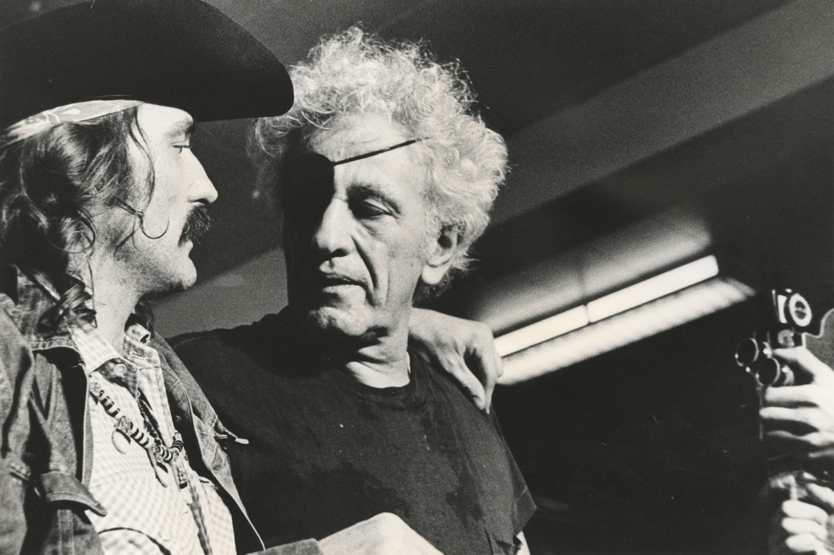 Dennis Hopper y Nicholas Ray en 1971. Fotografía: Mark Goldstein