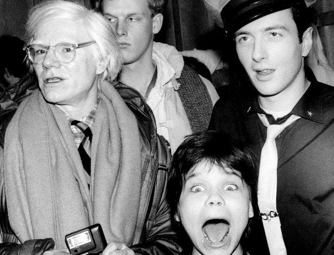 Andy Warhol, Joe Strummer y Flanagan: Fotografía: Marcia Reesnick