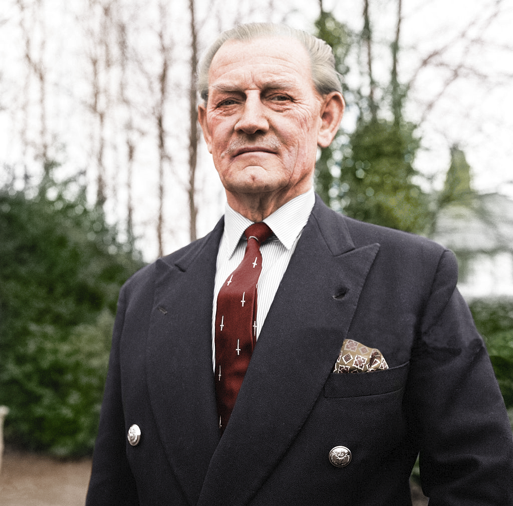 John Malcolm Thorpe Fleming Churchill (Jack «Mad» Churchill) años antes de fallecer