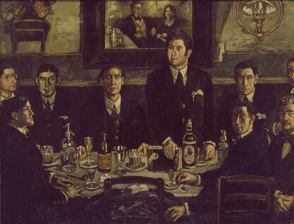 La tertulia retratada por José Gutiérrez Solana