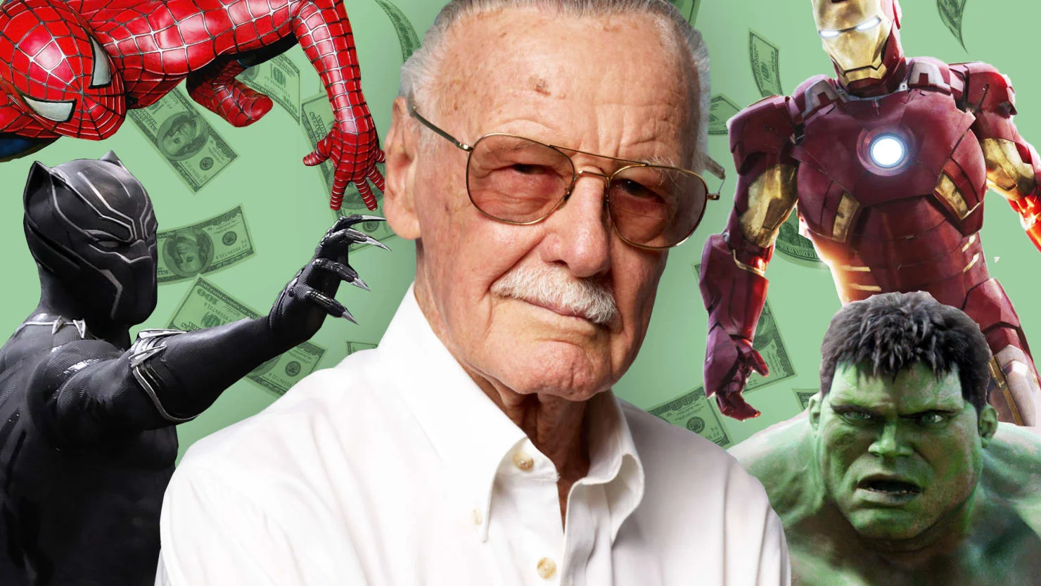 Stan Lee. Ilustración y fotografía: Sarah Rogers / The Daily Beast