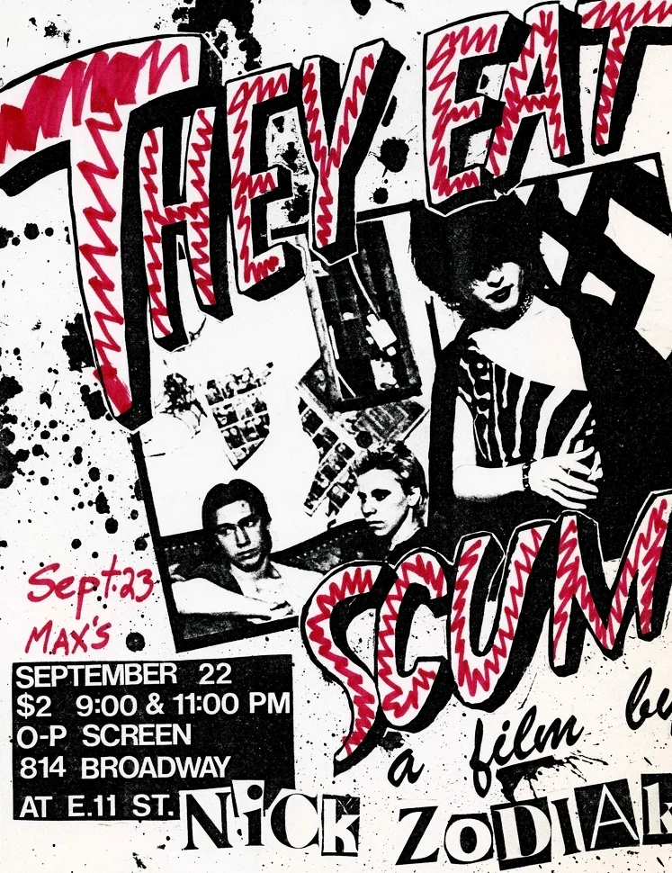 Cartel de They eat scum (1979)