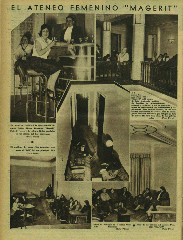 Interior del Ateneo Magerit ( Ahora , 4 de marzo de 1932)