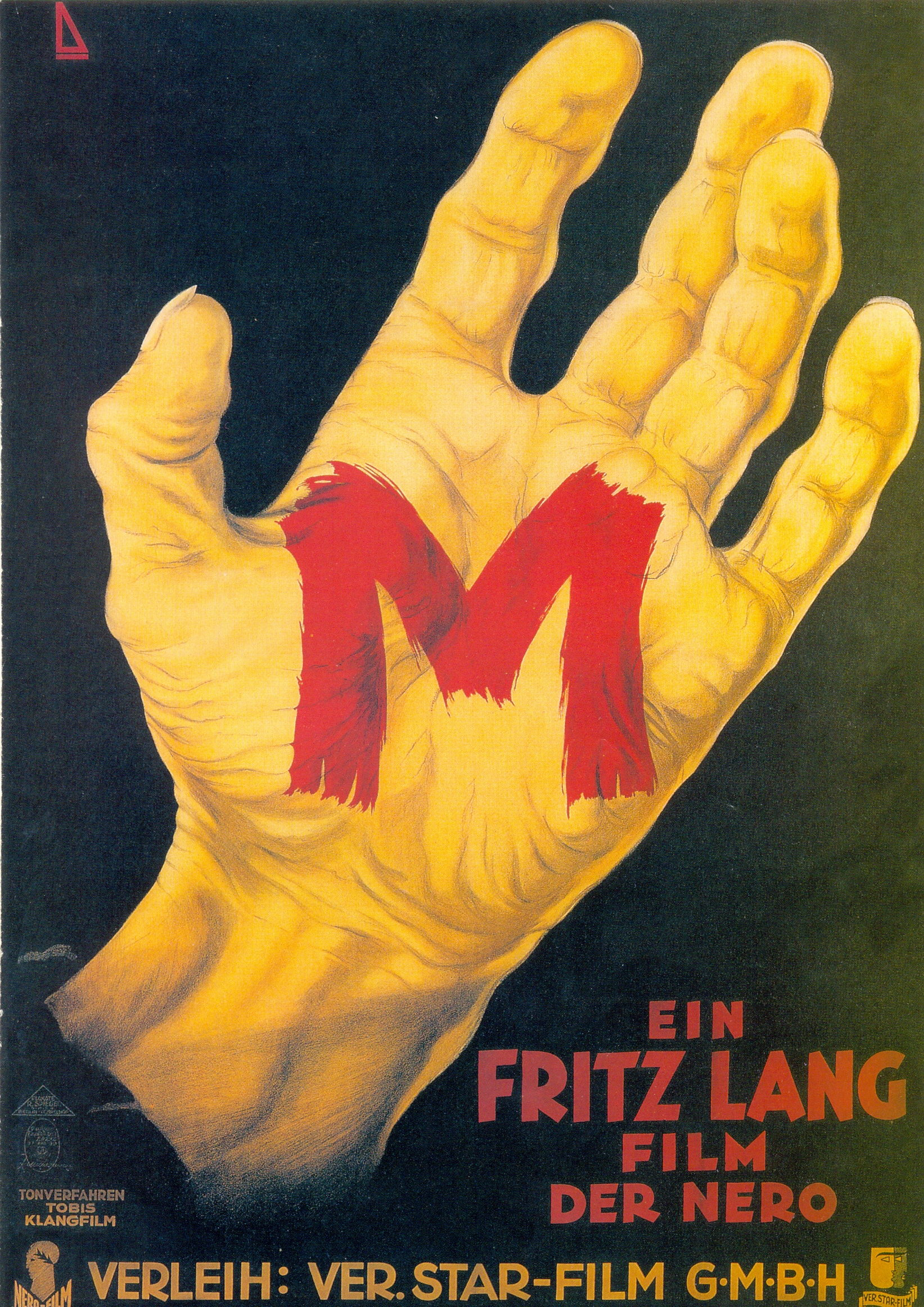 M, el vampiro de Düsseldorf , cartel original