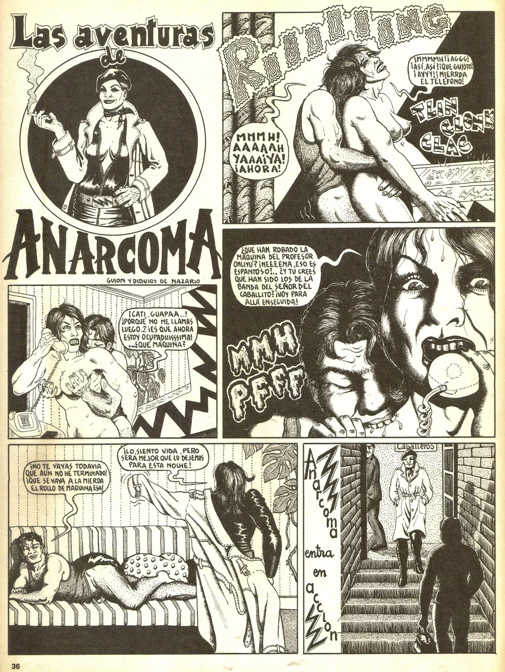Las aventuras de Anarcoma , por Nazario
