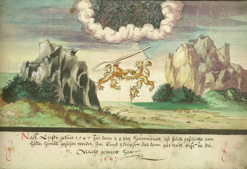 Augsburger_Wunderzeichenbuch_—_Folio_157-_Himmelsschlacht,_Löwen_über_Glarus_1547.jpg