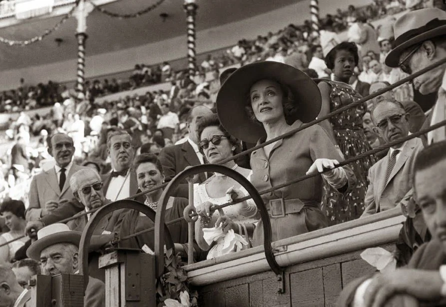Dietrich en una corrida de toros en Las Ventas. Fotografía: Getty Images