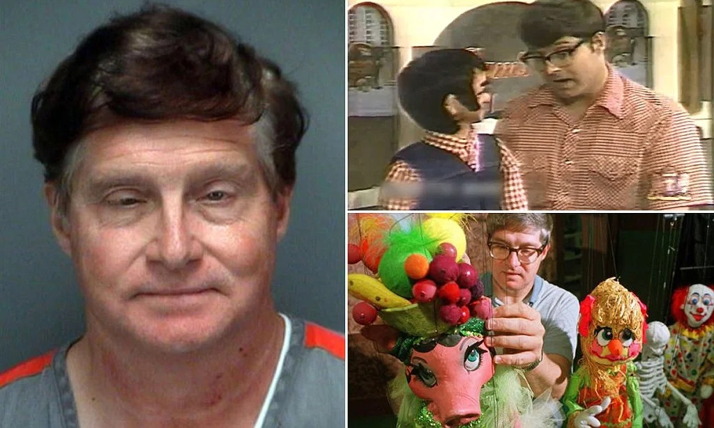El ventrílocuo Ronald Brown, durante uno de sus shows, y su muñeco «Marty»