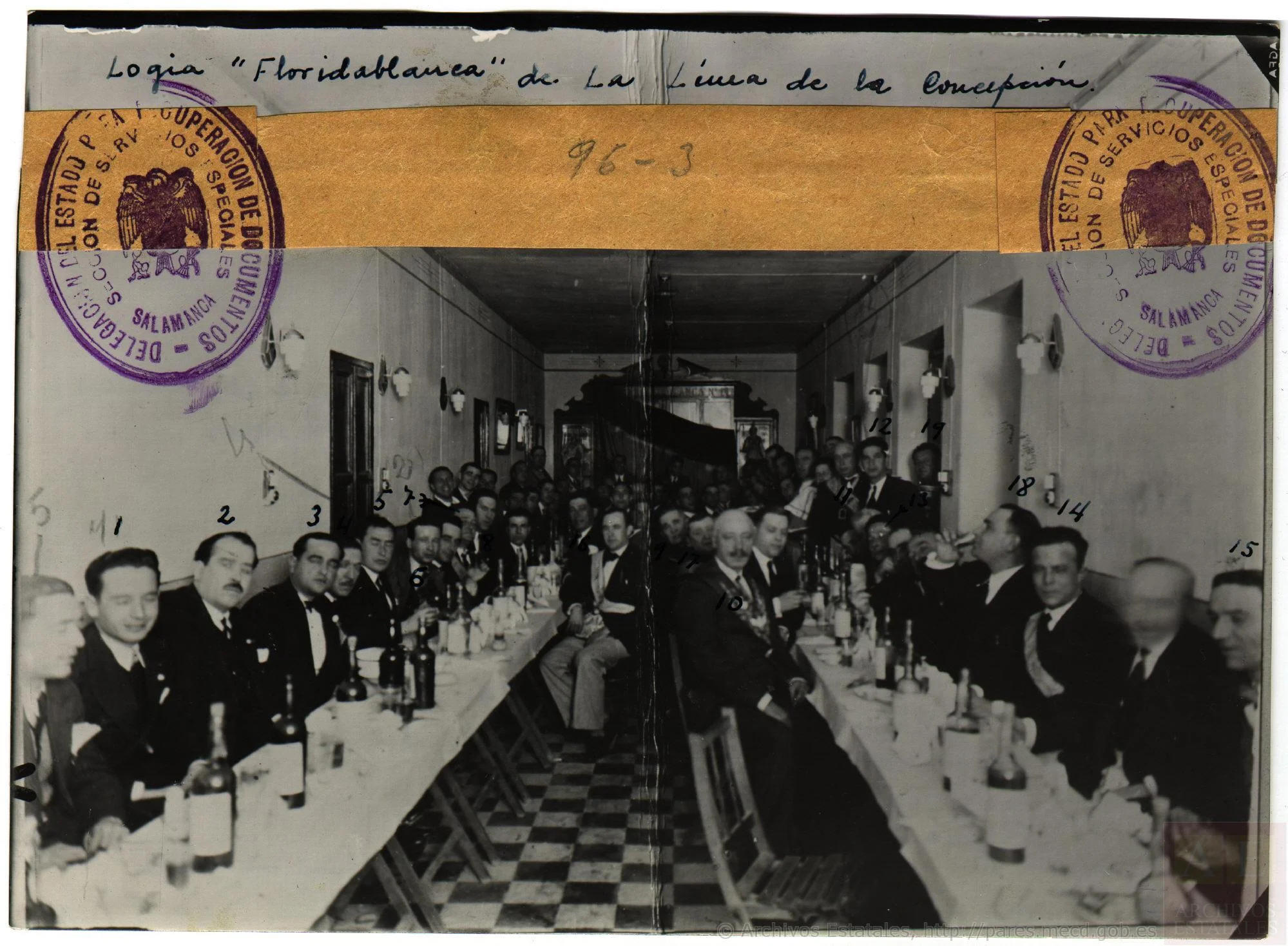Logia Floridablanca, Línea de la Concepción