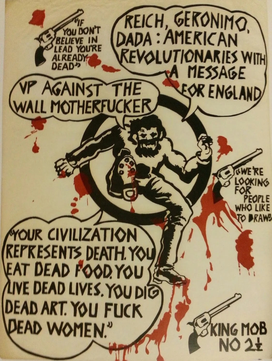 Cartel de King Mob ( King Mob Echo , número 2, 1967)