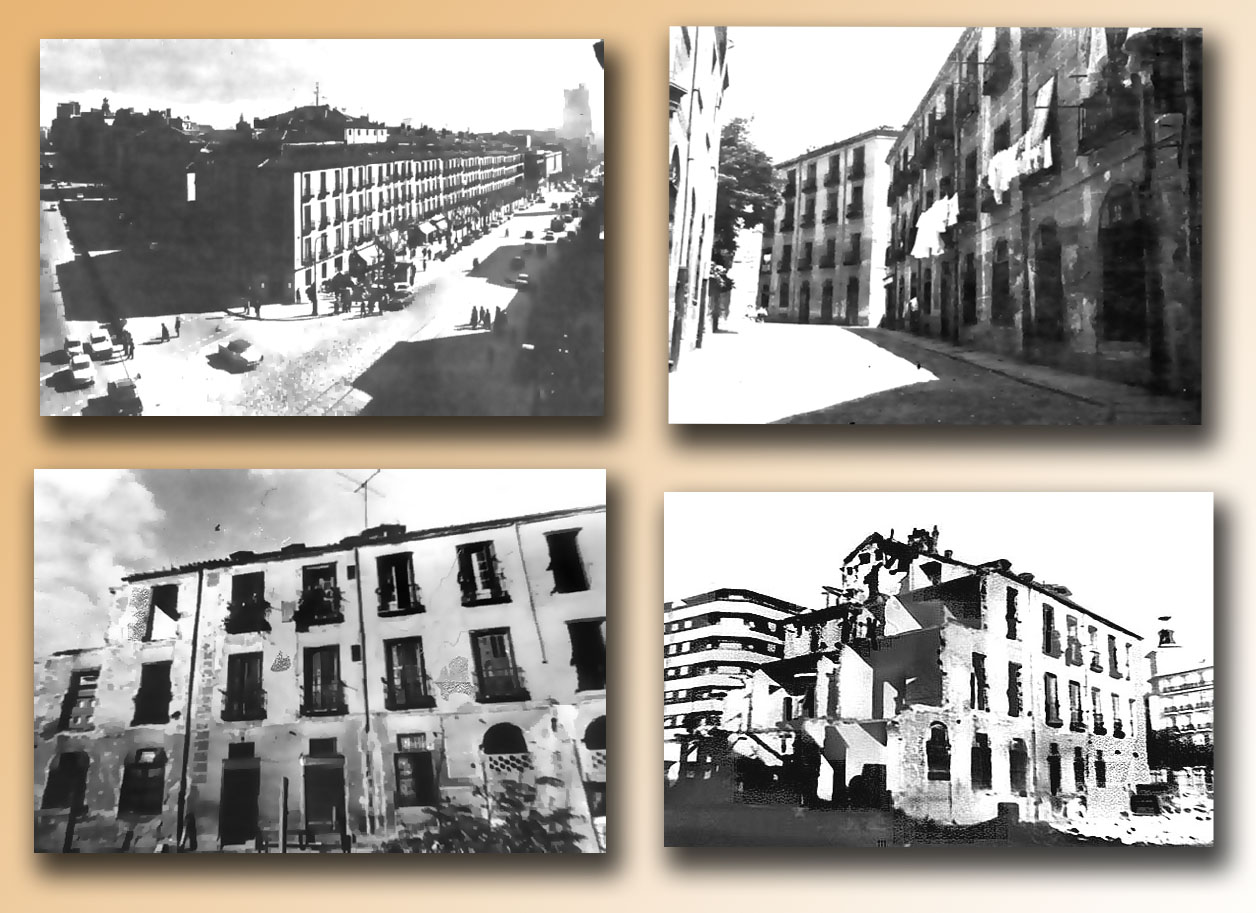 Distintas imágenes del desaparecido barrio de Pozas. Fotografía: Historias Matritenses