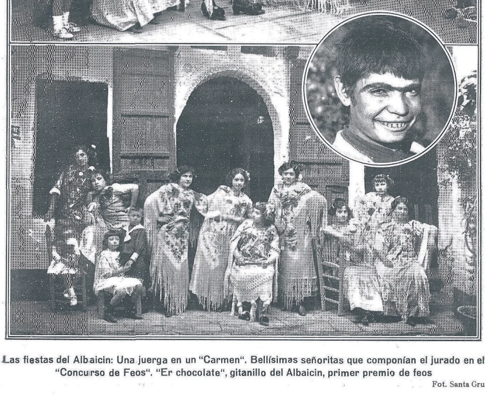 Ganador de concurso de feos de Granada ( La Unión Ilustrada , 13 de octubre de 1912)