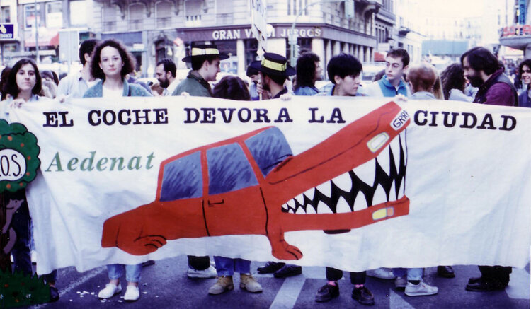 Pancarta para AEDENAT.