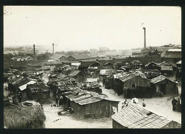 Chabolas en Las Injurias (circa 1900)