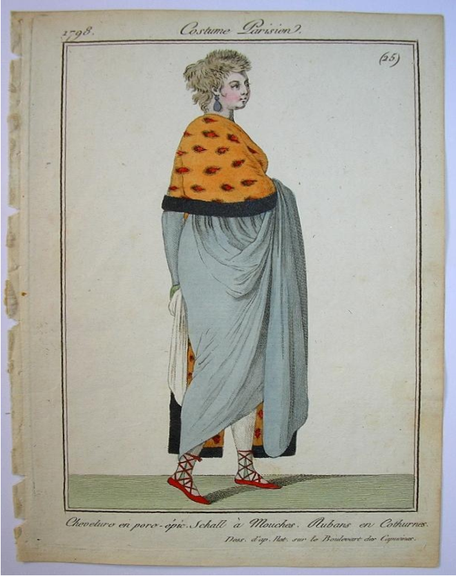 Peinado Titus. Journal des Dames et des Modes (1798)