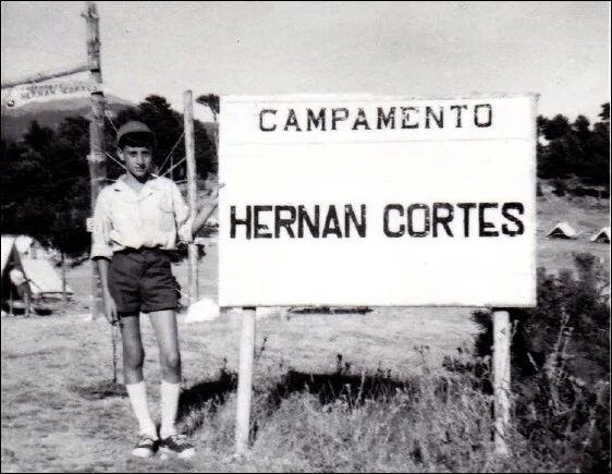 Campamento Juvenil Hernán Cortés (Los Helechos)  en Cercedilla (1967). Fotografía: Alfonso