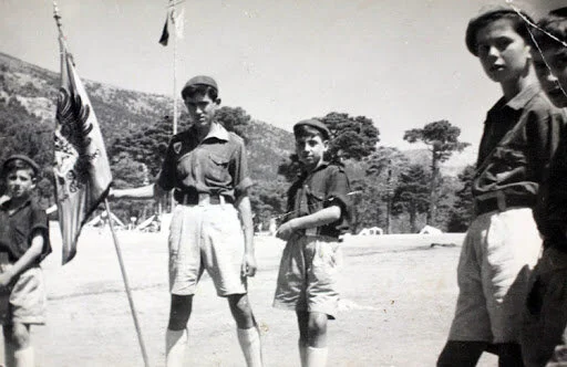 Campamento del Frente de Juventudes (1953). Fotografía: Archivo Regional de la Comunidad de Madrid