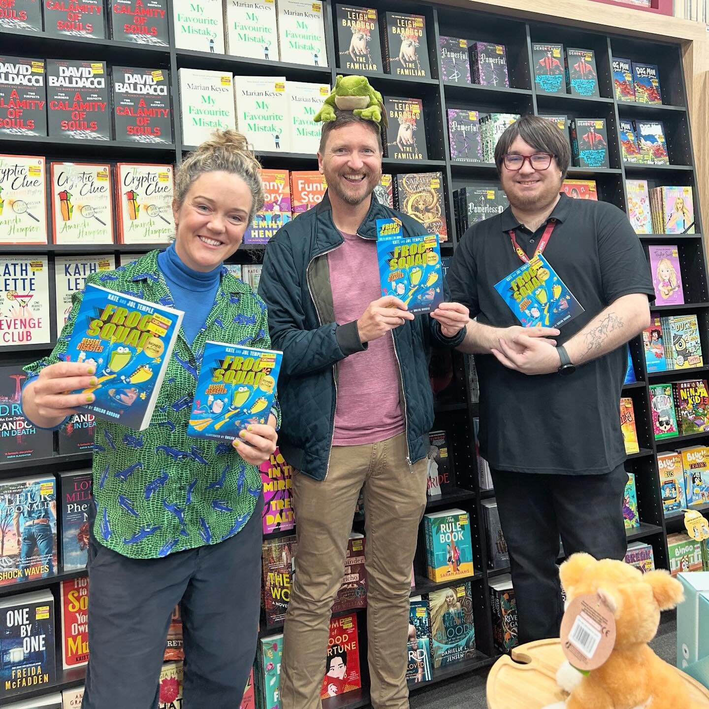 We&rsquo;ve had a ball this month being Book of The Month @qbdbooks 🐸 🎉 It&rsquo;s been great getting into lots of their stores and meeting the fantastic booksellers. We so appreciate the support! A few picks from recent store visits attached. Heap