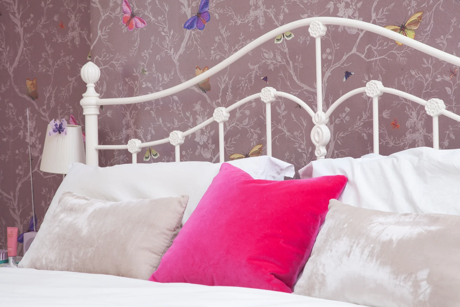 Timorous Beasties' Butterflies wallpaper = the perfect mix of pretty and subversive - spot the evil insects/Photo: Susie Lowe