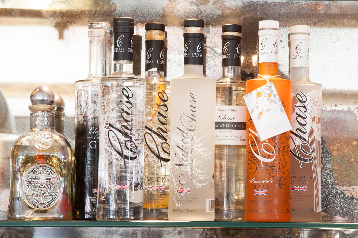 Chase vodka and Casa Noble tequila/Photo: Susie Lowe
