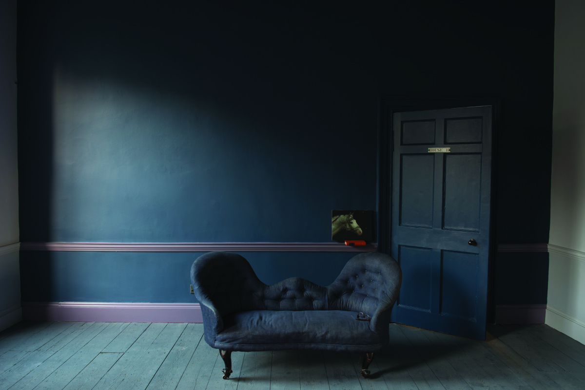 Imagine that HoH sofa against this F&amp;B Stiffkey Blue wall...amazing