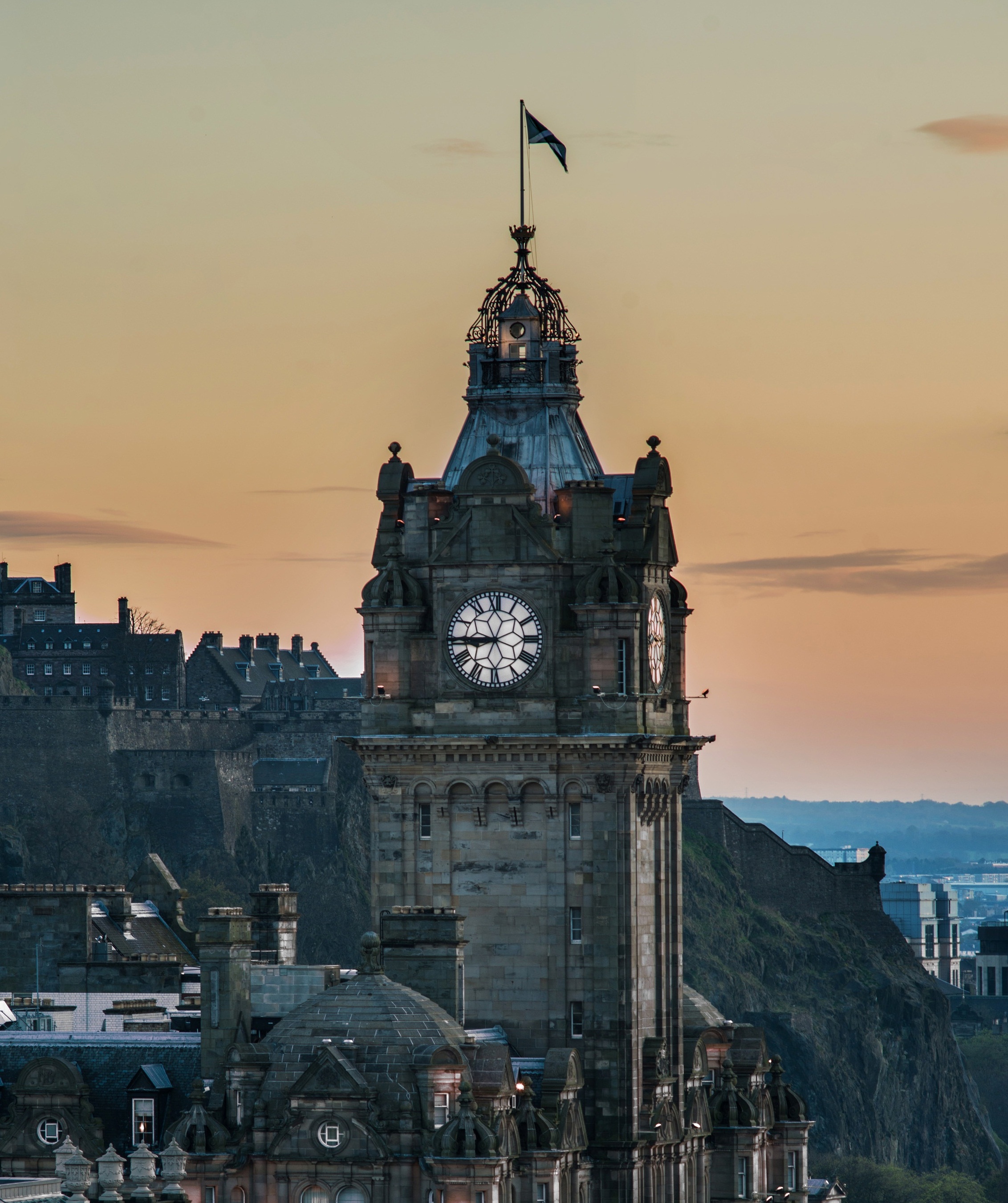 The Balmoral clock tower - set three minutes fast so you don't miss your train/Photo: Rocco Forte Hotels