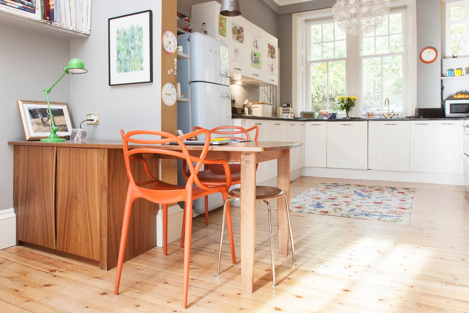BEFORE Part 2: The kitchen after the first renovation - still with laminate cabinets and uninspiring handles/Photo: Susie Lowe