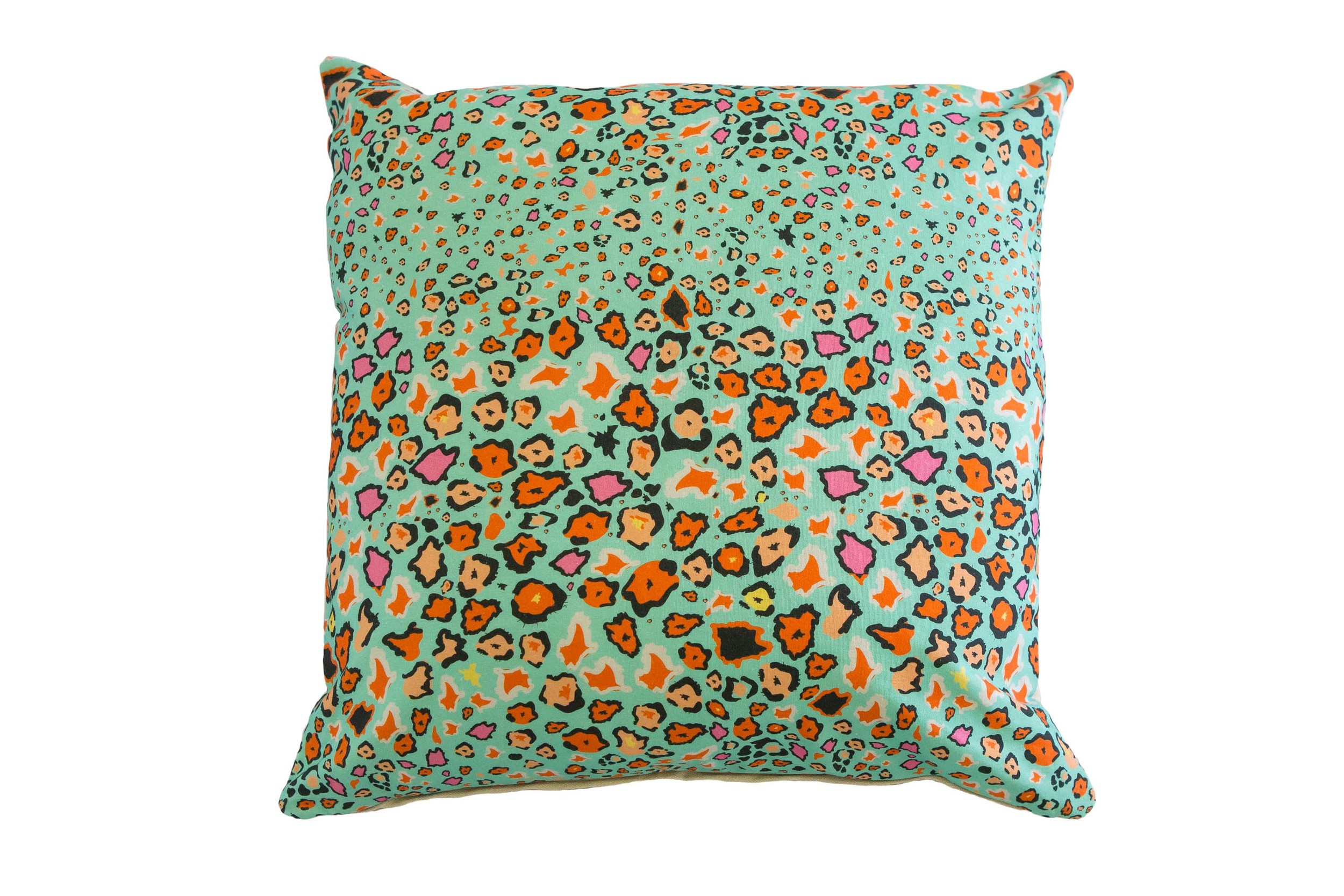 Leopard Lights cushion: leopard print + colour pop = home decor win