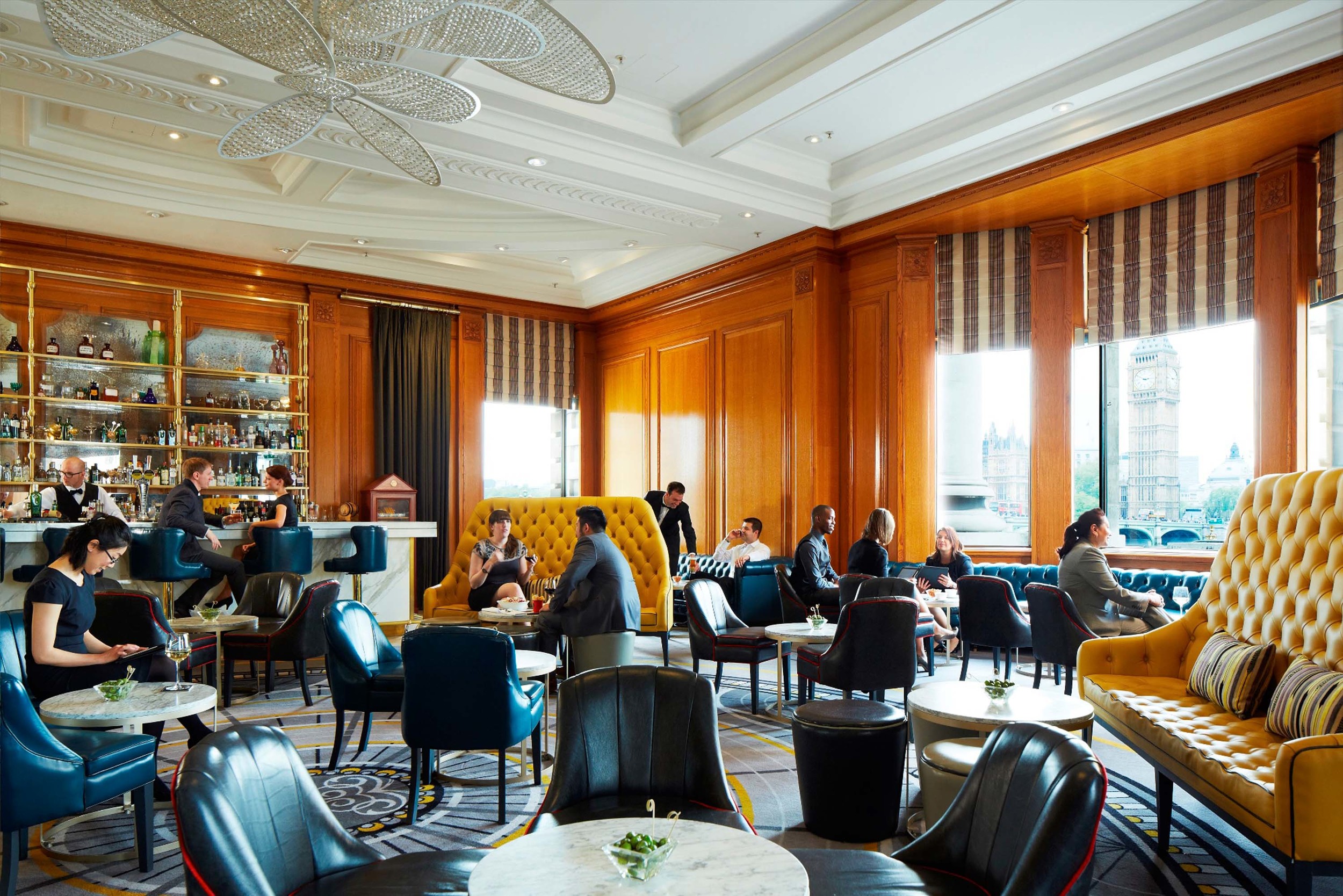 Gillray's bar at London Marriott County Hall hotel