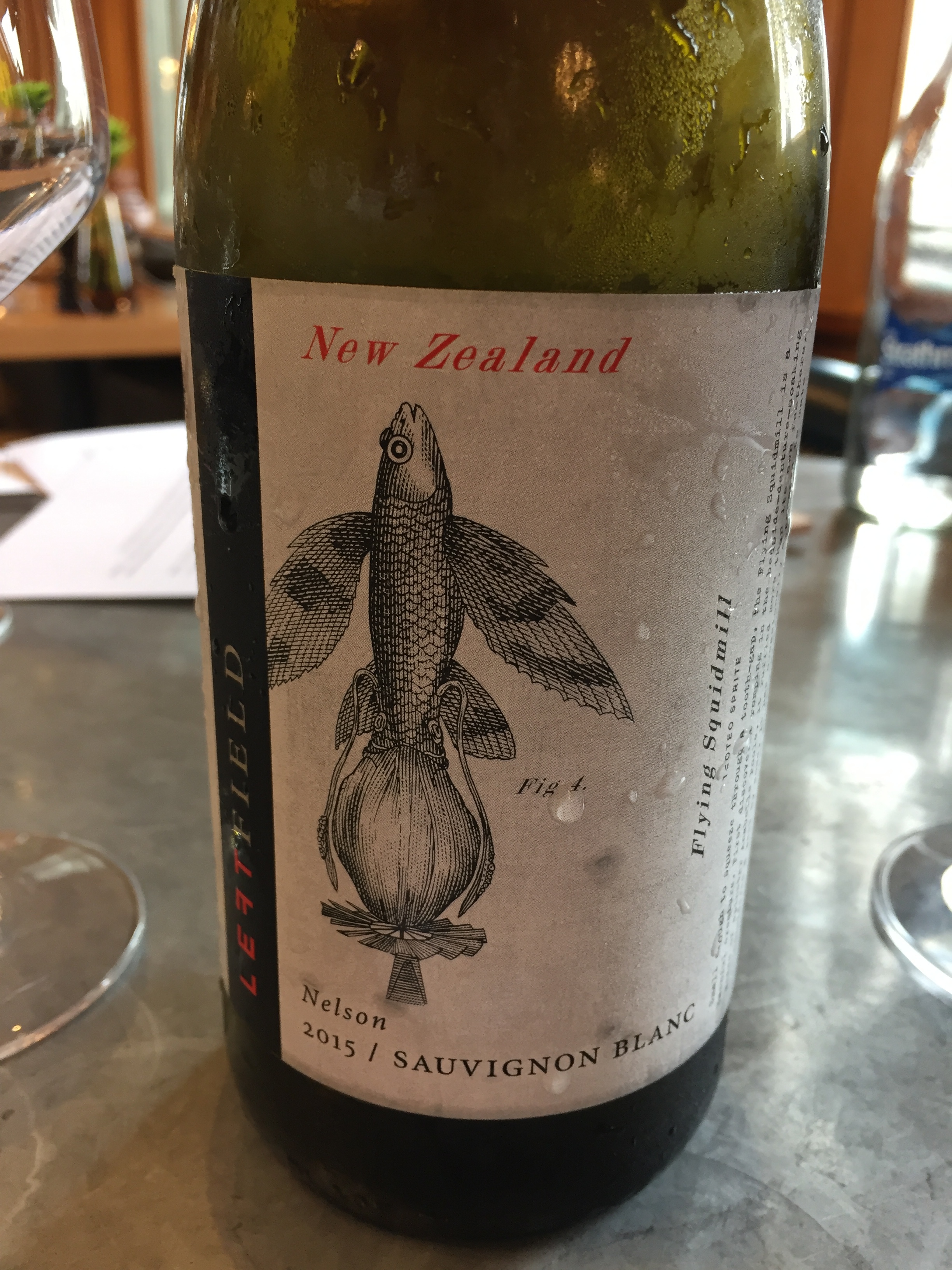 The best white wine has a flying fish on it