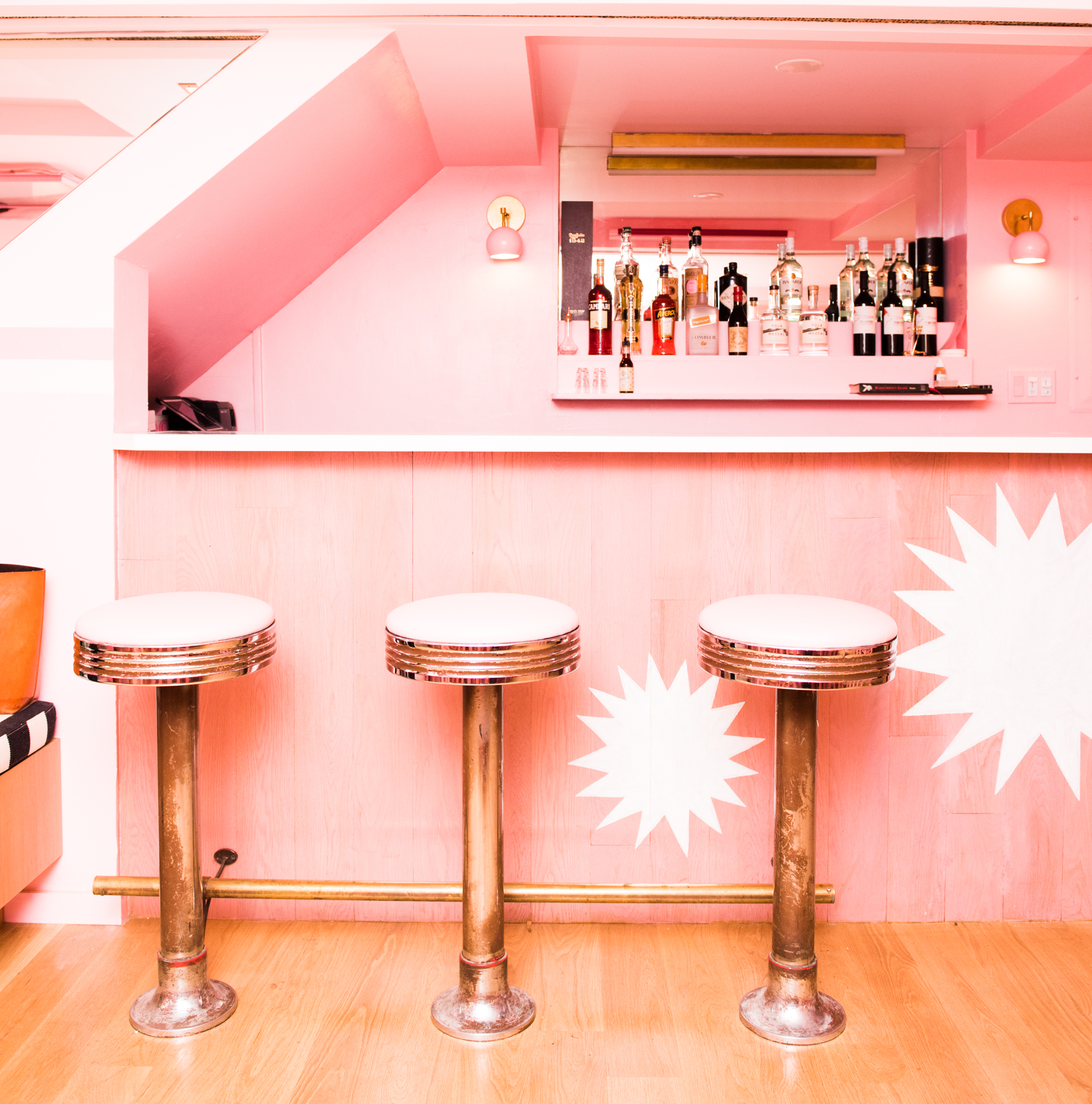 The bar at Pietro Nolita - ours is a strawberry dacquiri/Photo:&nbsp;Jake Rosenberg&nbsp;for The Coveteur