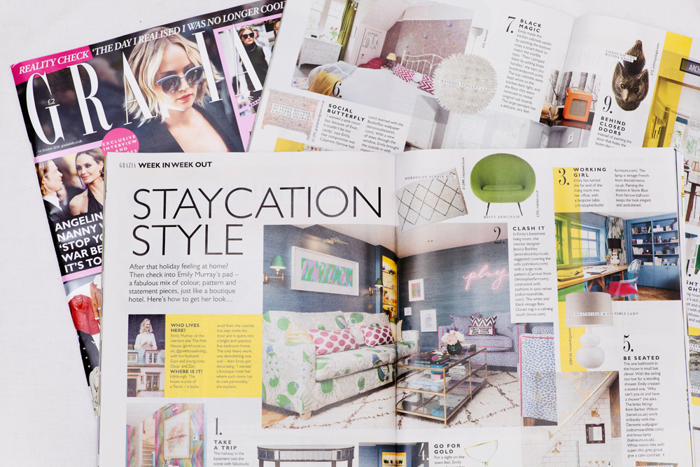 Emily Murray and The Pink House in Grazia magazine