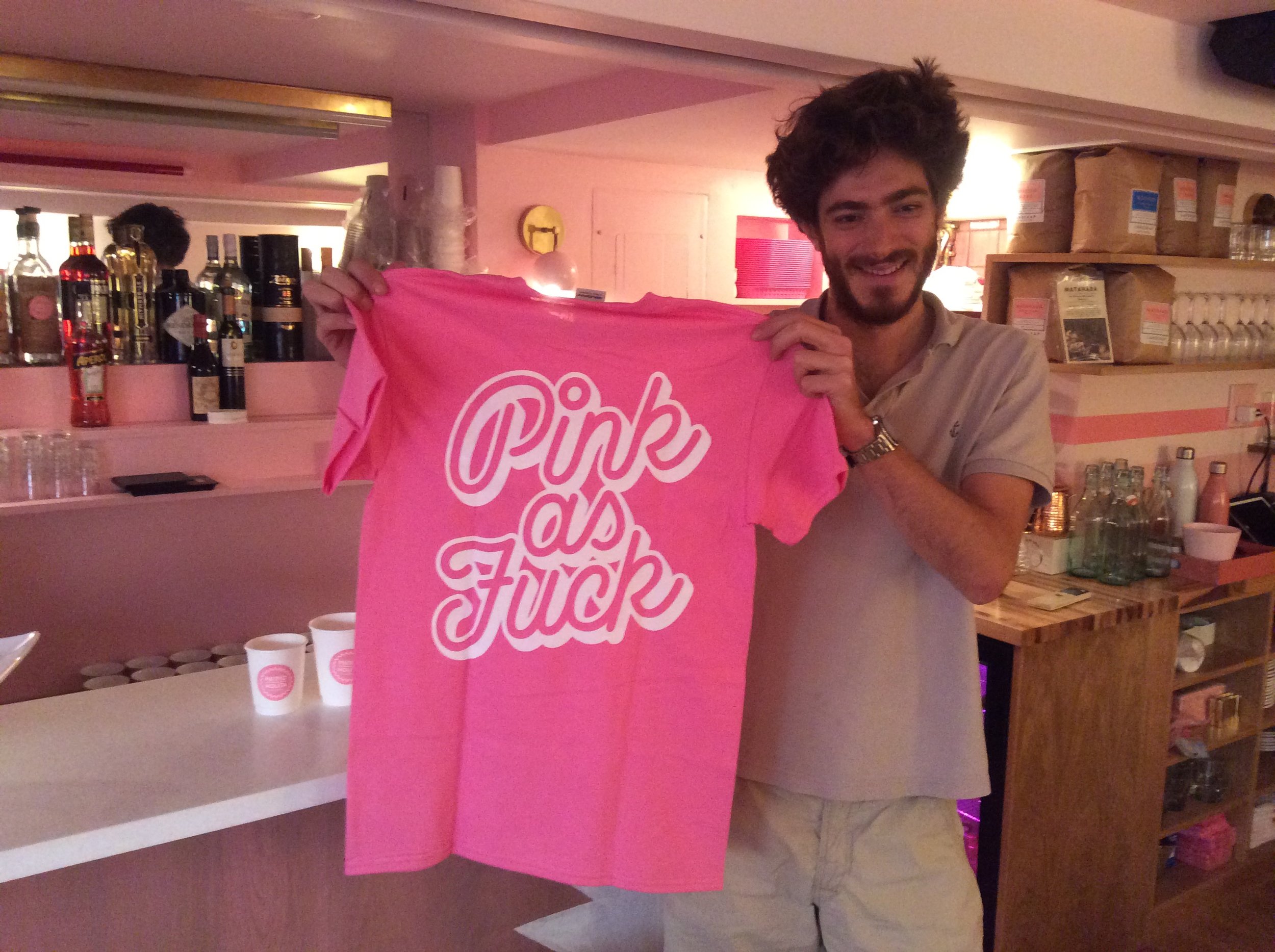 Pietro Nolita Pink as Fuck t-shirt pink restaurant