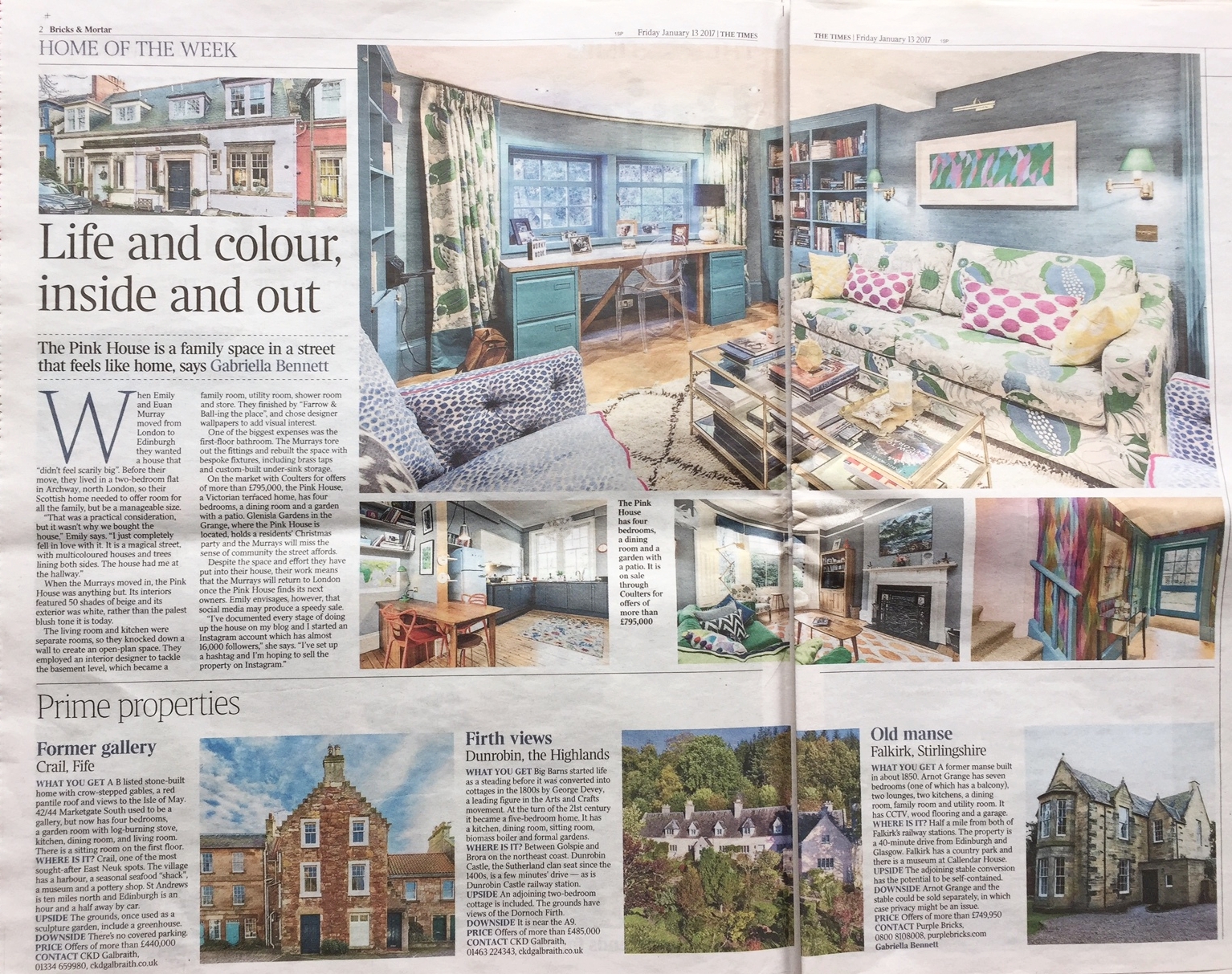 The Pink House's Emily Murray in The Times