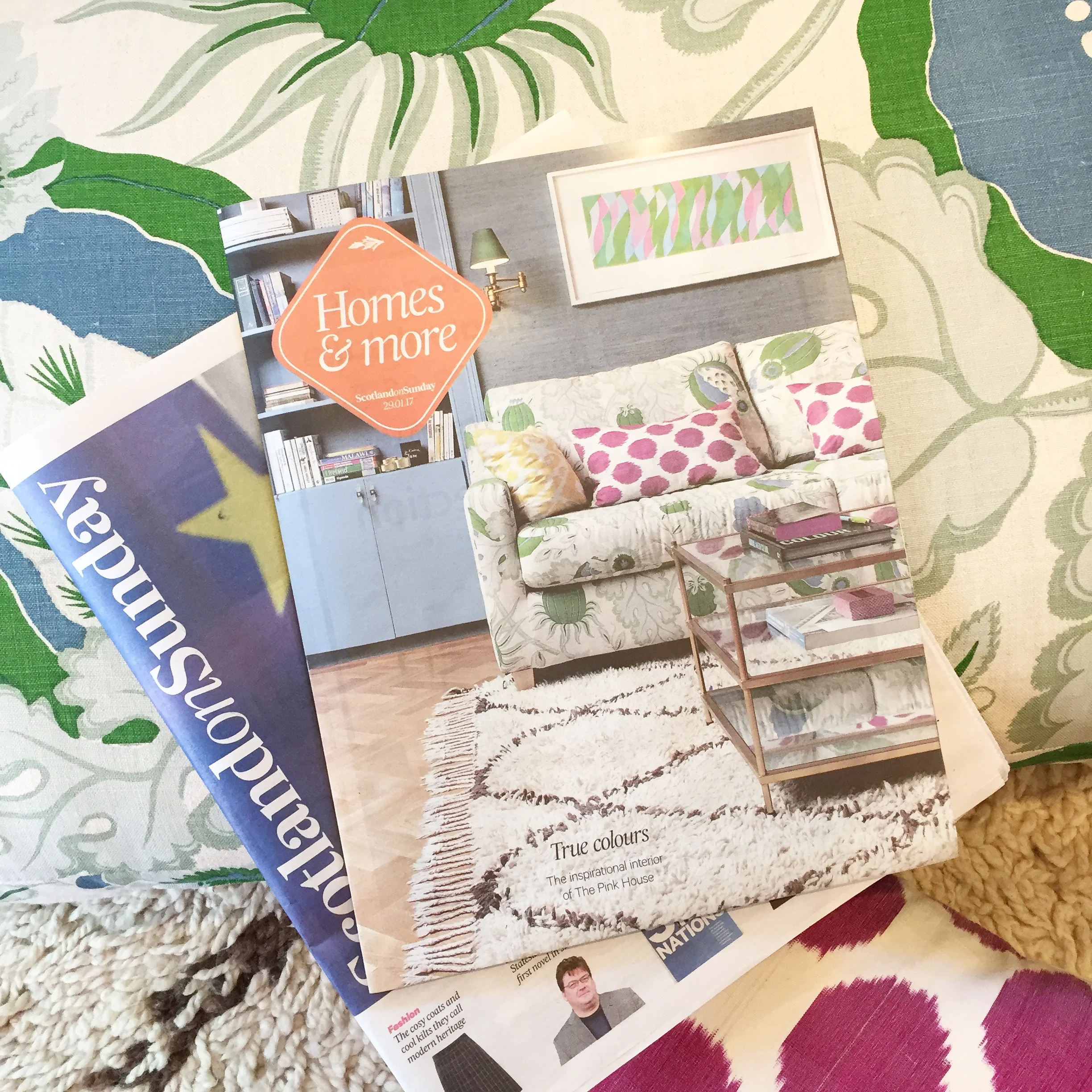 The Pink House in Scotland on Sunday